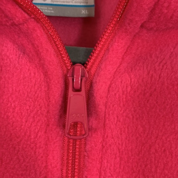Columbia Pink Fluffy Zip-Up Sweater - Picture 6 of 10